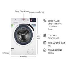 Máy giặt cửa trước Electrolux 9 kg EWF9024BDWA