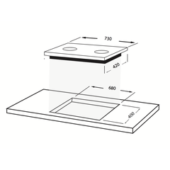 Bếp hồng ngoại đôi Faber FB-2E