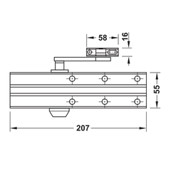 Thiết bị đóng cửa tự động Hafele 931.84.629