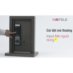 Khóa điện tử Hafele EL7500-TC/ 912.05.717 màu xám thân Khóa lớn