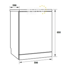 Máy rửa chén độc lập Hafele HDW-F60F/ 533.23.310 (15 bộ)