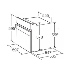 Lò nướng âm Hafele HO-KT60C/ 534.05.571