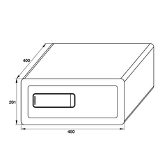 Két sắt mini Hafele mã số cảm ứng SB700/ 836.28.380