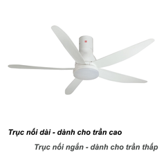 Quạt trần KDK U60FW(WH)