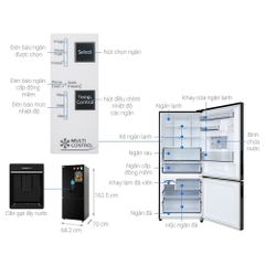 Tủ lạnh Panasonic inverter 348 lít NR-BX410WKVN