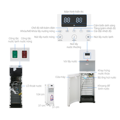 Cây nước nóng lạnh Toshiba RWF-W1830BV(W)