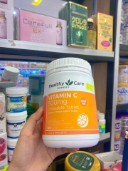 Viên ngậm Vitamin C Healthy Care Úc 500 viên