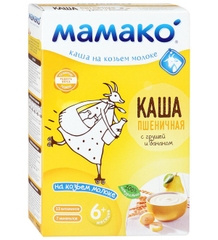 Bột ăn dặm Mamako Sữa dê + ngũ cốc+ lê, chuối