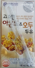 Sữa óc chó, hạnh nhân, đậu Hàn Quốc