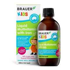 Brauer Kids Liquid Multivitamin with Iron