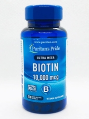 Viên uống hỗ trợ cải thiện rụng tóc đẹp da Biotin Ultra Mega Puritan's Pride, 100 viên