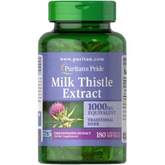 bổ gan Milk Thistle Extract Puritan’s Pride 1000 mg 180 viên của Mỹ