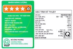 Tủ lạnh Samsung Inverter 310 lít RB30N4010BU/SV