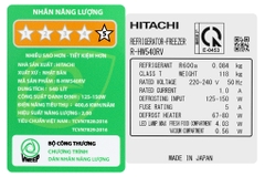 Tủ lạnh Hitachi Inverter 540 lít R-HW540RV(X)