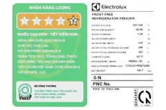 Tủ lạnh Electrolux Inverter 308 Lít EBB3442K-A