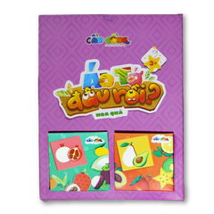 Bộ ghép hình Cầu Vồng - Áo tớ đâu rồi hoa quả (nhỏ tím)