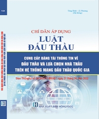 Sách Chỉ dẫn áp dụng luật đấu thầu 2022