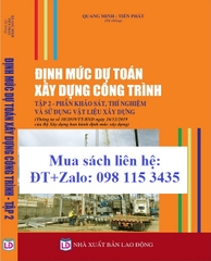 SÁCH ĐỊNH MỨC XÂY DỰNG THEO THÔNG TƯ 10 BỘ XÂY DỰNG