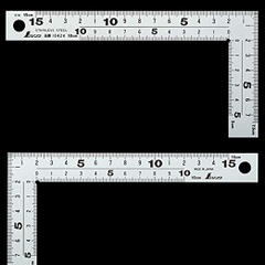 Thước ke vuông 15 x 7.5cm Shinwa 10424