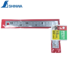 Thước ke vuông 15 x 5cm nam châm 10435 Shinwa