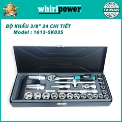 Bộ khẩu 3/8” có 24 chi tiết Whirlpower 1613-SK03S