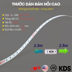 thước dán gỗ kính nhôm 5m KDS STC13-05