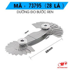 Dưỡng đo ren 28 lá hệ met shinwa 73795