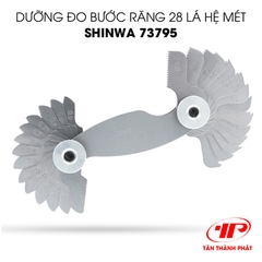 Dưỡng đo ren 28 lá hệ met shinwa 73795