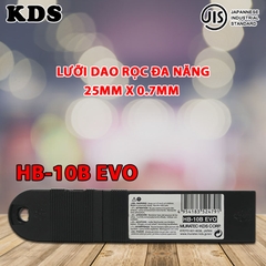 LƯỠI DAO CÓ ĐỐT 25MM X 0.7MM KDS HB-10BEVO (ĐEN)