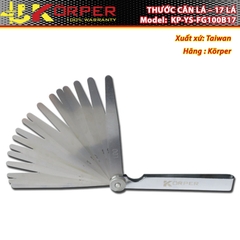 THƯỚC CĂN LÁ – 17 LÁ KORPER KP-YS-FG100B17