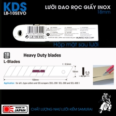 LƯỠI DAO RỌC GIẤY INOX 18MM KDS LB-10SEVO