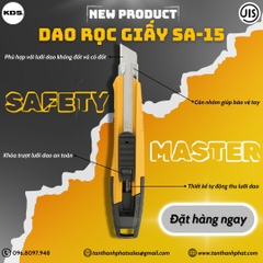 Dao Rọc Giấy An Toàn Safety Master SA-15