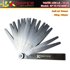 THƯỚC CĂN LÁ – 17 LÁ KORPER KP-YS-FG100B17