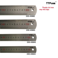 Thước lá inox nhũ bạc TTPusa