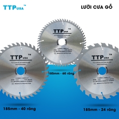 Lưỡi cưa gỗ tròn 185mm 24t TTPusa 222-185024-3