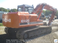 Hitachi EX120-1 gắp gỗ xoay 360 độ Iwafuji