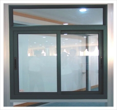 CỬA SỔ NHÔM 2 CÁNH MỞ TRƯỢT HỆ 87 - MÀU XÁM