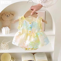 Body Váy Hoa Loang Màu