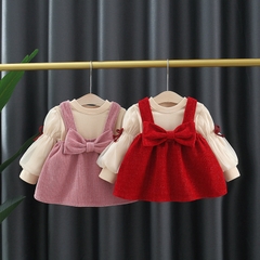 Set Áo Tay Phồng Váy Nhung