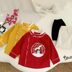 Set Bộ Hán Phục Thêu Hạc