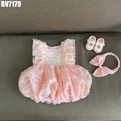 Set Body Váy Bí Hoa Nổi