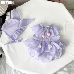 Body Váy Đính Hoa Nón Thỏ