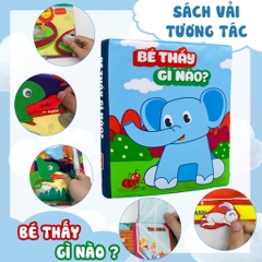 Bộ Sách Vải - Bé Thấy Gì Nào? Sách Tương Tác Giúp Trẻ Làm Quen Với Các Cụm Từ Đối Lập