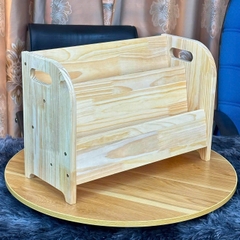 Kệ Sách Cho Bé 2 Ngăn Thiết Kế Chống Đổ, Kệ Giá Sách Để Bàn, Kệ Sách Lớp Mầm Non Montessori, Kệ Sách Mini Cho Bé