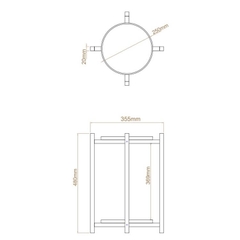 Kệ Để Cây Cảnh Chậu Hoa Bằng - Đôn Gỗ Để Chậu Hoa