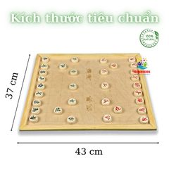 Bàn Cờ Tướng Bằng Gỗ Bạch Dương Kích Thước Siêu To Đồ Chơi Board Game Chiến Thuật