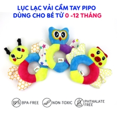 Xúc Xắc Lục Lạc Vải Cầm Tay Kích Thích Đa Giác Quan Cho Bé