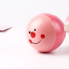 Đồ Chơi Trẻ Em, Xúc Xắc Chùy Đôi Bằng Gỗ Nhiều Màu Sắc Kèm Âm Thanh Cát Vui Tai An Toàn Cho Trẻ Sơ Sinh