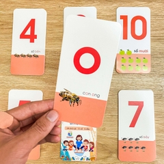 Bộ 42 Thẻ Học Nhận Biết Chữ Cái Và Số Đếm Benrikids Cho Bé