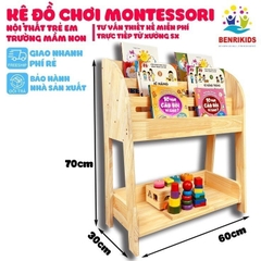 Kệ Sách Montessori Đa Năng Đựng Đồ Chơi Đựng Sách Decor Trang Trí Phòng Cho Bé